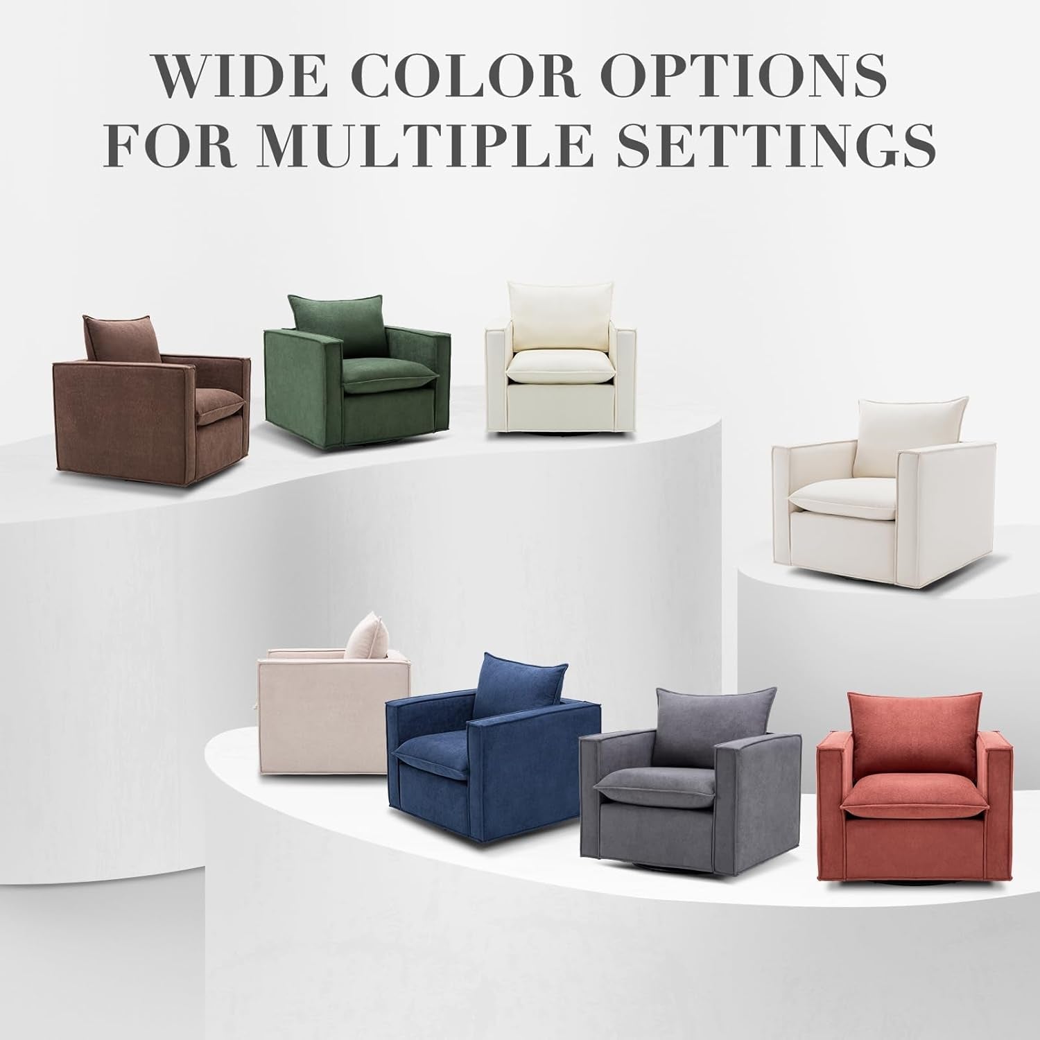 Beige 34 Inch Upholstered Accent Chair Modern Room