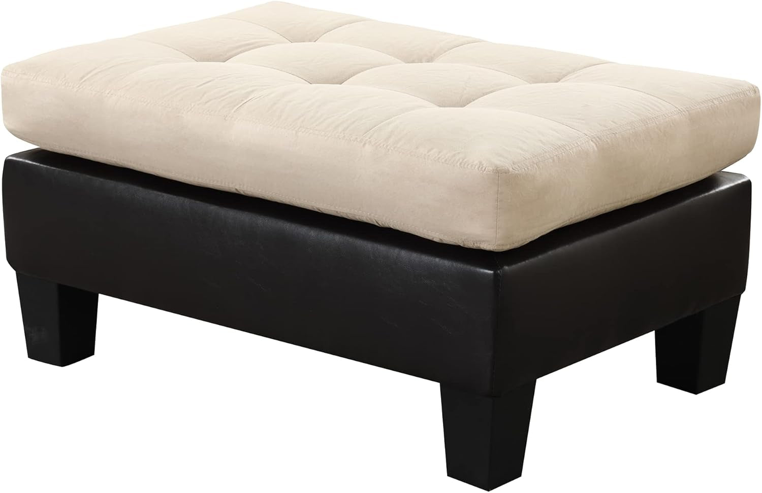Beige L Shaped Sectional Sofa With Reversible Chaise