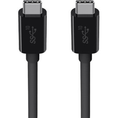 Belkin 100W USB-C to USB-C Cable - USB 3.1 - 10 Gbps - 4K Audio/Video - M/M - 1m/3.3ft - Black F2CU052BT1M-BLK