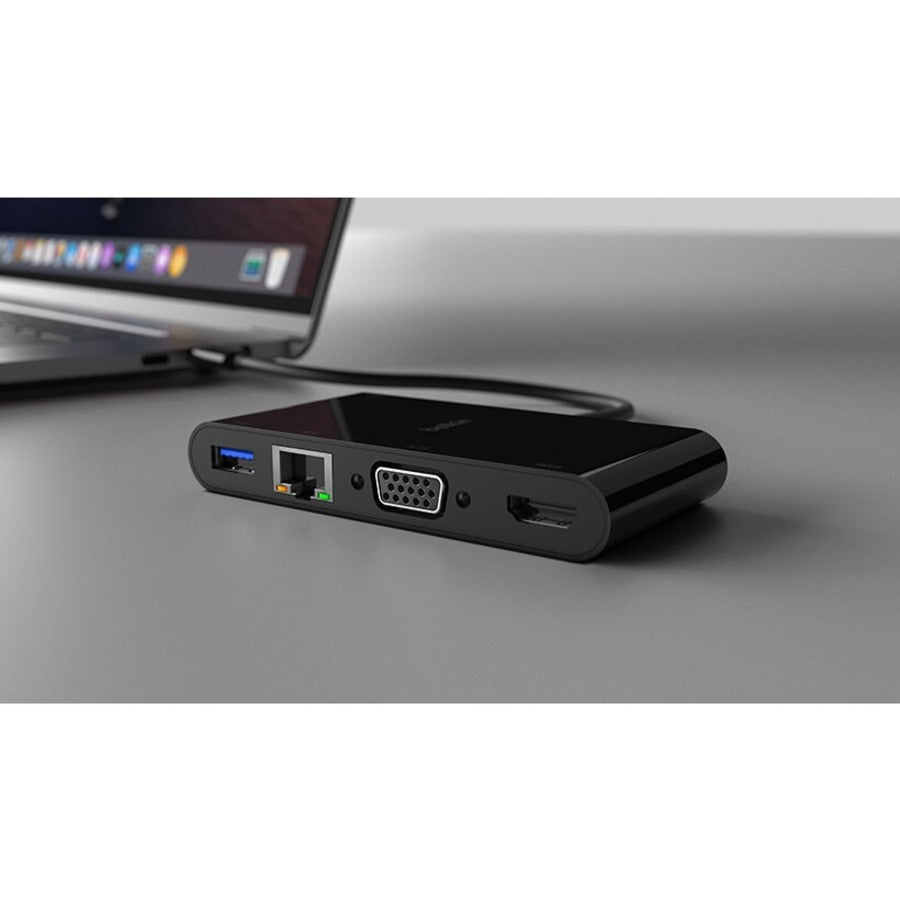 Belkin Avc005Bk-Bl Interface Hub Usb 3.2 Gen 1 (3.1 Gen 1) Type-C Black