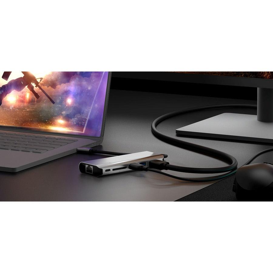 Belkin Avc008Btsgy Interface Hub Usb 3.2 Gen 1 (3.1 Gen 1) Type-C 5000 Mbit/S Black, Grey