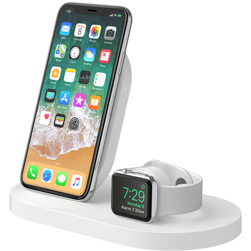 Belkin BOOST&uarr;UP Wireless Charging Dock for iPhone + Apple Watch + USB-A port F8J235ttWHT