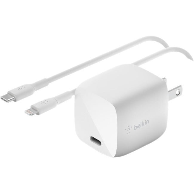 Belkin BoostCharge 30W USB-C GaN Wall Charger (USB-C Cable included) - Power Adapter WCH001DQ1MWH-B6