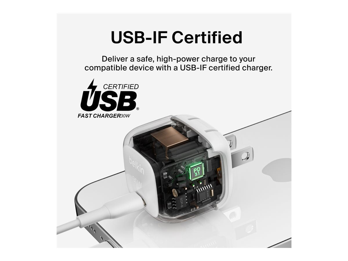 Belkin BoostCharge Compact USB-C Wall Charger 30W