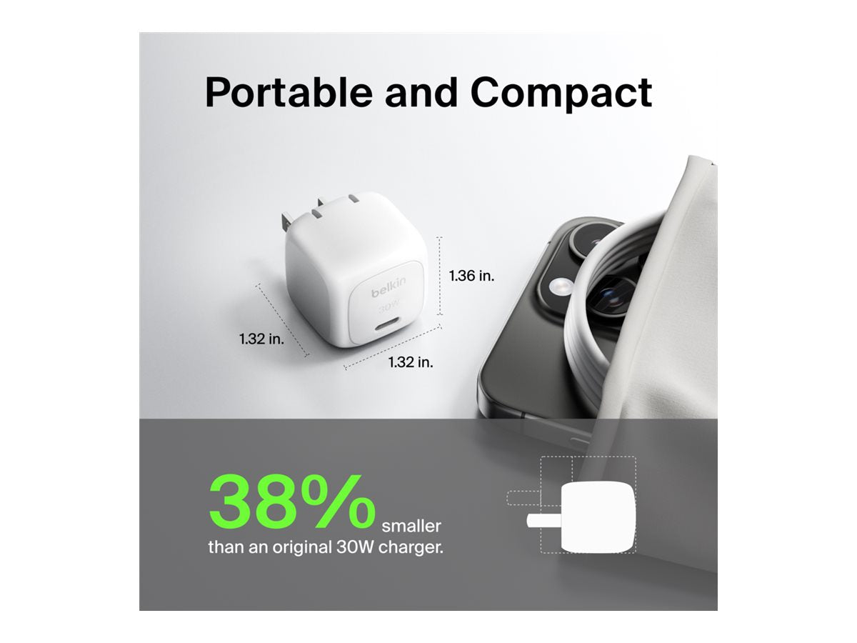 Belkin BoostCharge Compact USB-C Wall Charger 30W