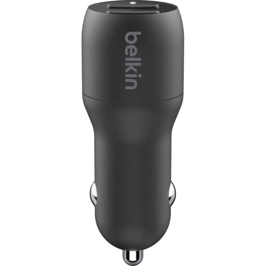 Belkin BoostCharge Dual USB-A Car Charger 24W (USB-A to Micro-USB Cable included) CCE002BT1MBK