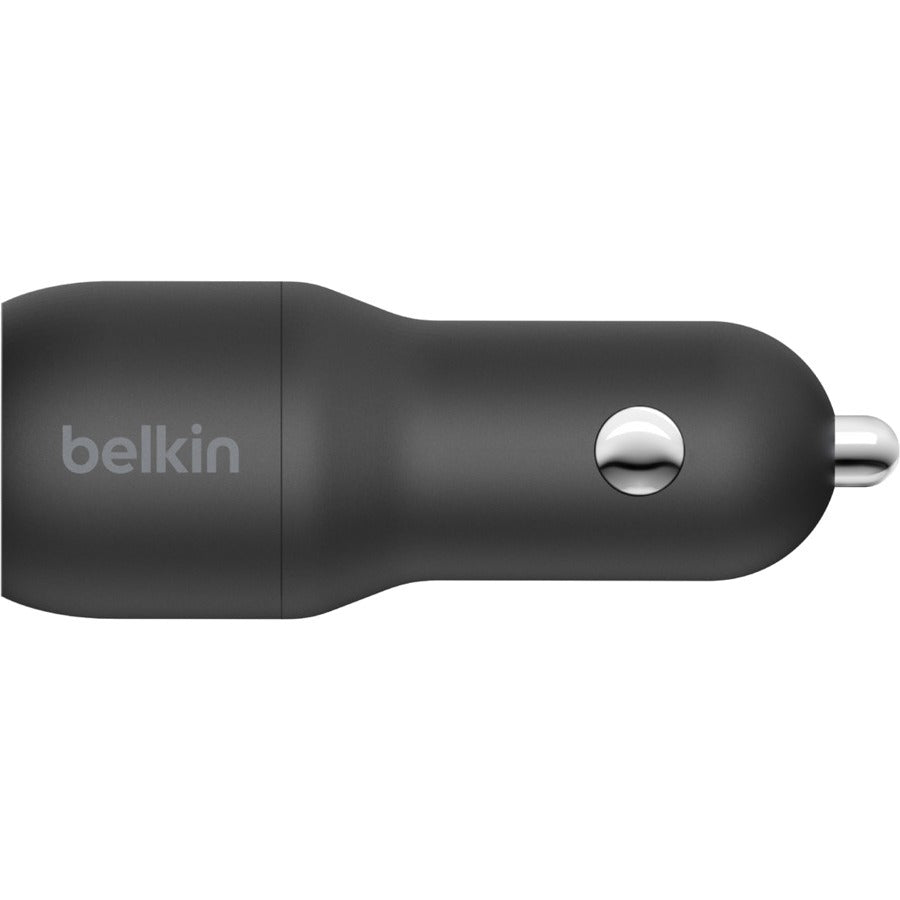 Belkin BoostCharge Dual USB-A Car Charger 24W + USB-A to USB-C Cable CCE001BT1MBK