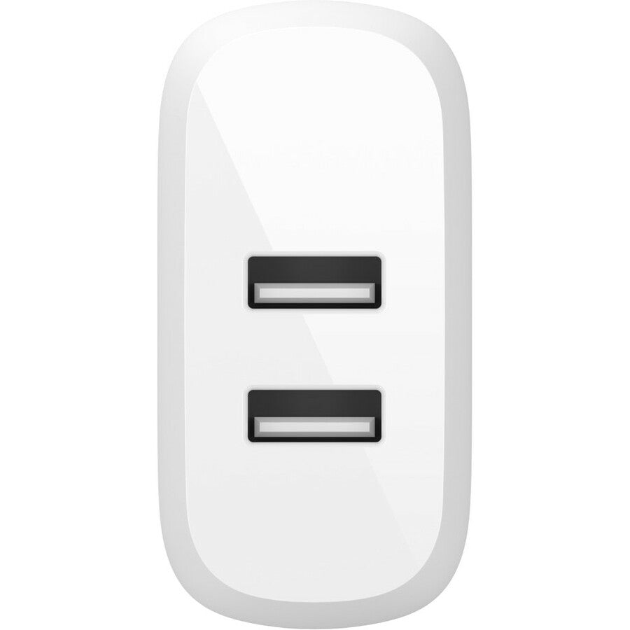 Belkin BoostCharge Dual USB-A Wall Charger 24W (USB-A to Micro-USB cable included) - Power Adapter WCE002DQ1MWH