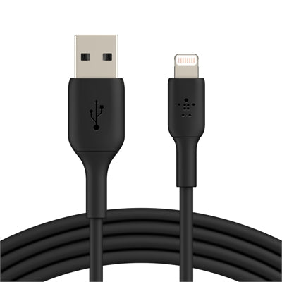 Belkin BoostCharge Lightning to USB-A Cable 2m Black