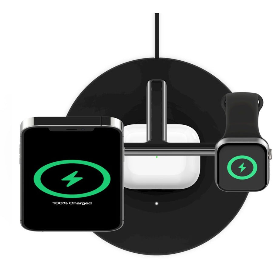 Belkin BoostCharge Pro 3-in-1 Wireless Charger with MagSafe 15W WIZ009TTBK