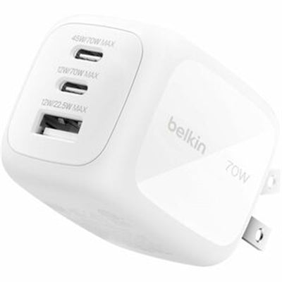 Belkin BoostCharge Pro 70W 3-Port GaN Wall Charger
