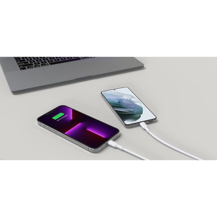 Belkin BoostCharge Pro Dual USB-C GaN Wall Charger with PPS 45W Laptop Chromebook Charging - Power Adapter WCH011DQWH