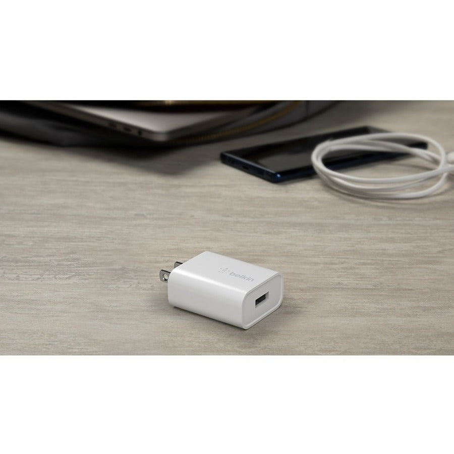 Belkin BoostCharge USB-A Wall Charger 18W with Quick Charge 3.0 WCA001DQWH