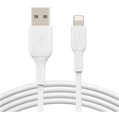 Belkin BoostCharge USB-A to Lightning Cable 0.5ft White