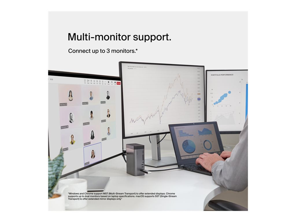 Belkin CONNECT 11-in-1 Pro - Docking station - USB-C - USB-C - 1GbE - 150 Watt INC020TTSGY