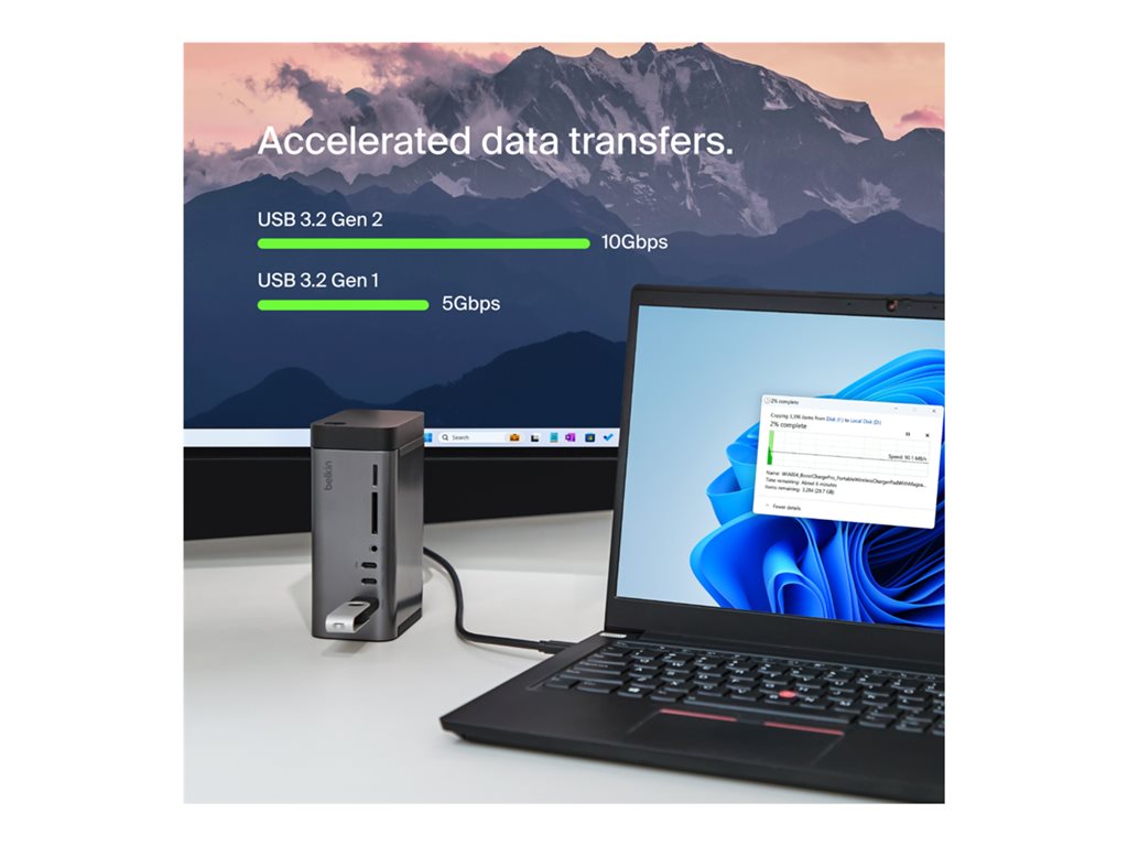 Belkin CONNECT 11-in-1 Pro - Docking station - USB-C - USB-C - 1GbE - 150 Watt INC020TTSGY