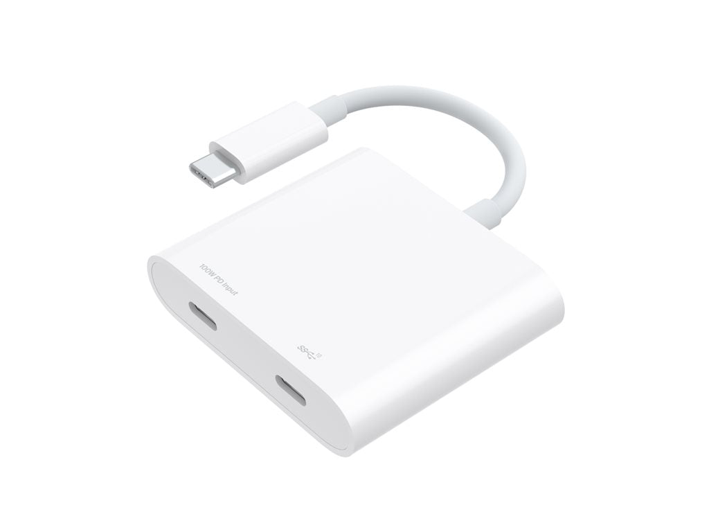 Belkin CONNECT - USB adapter - 24 pin USB-C (M) to 24 pin USB-C (F) - USB 3.2 Gen 2 - white WCZ002BTWH