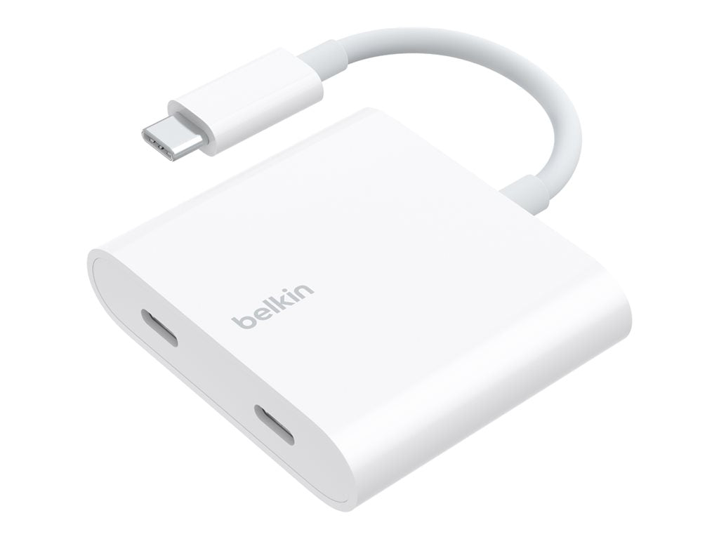 Belkin CONNECT - USB adapter - 24 pin USB-C (M) to 24 pin USB-C (F) - USB 3.2 Gen 2 - white WCZ002BTWH