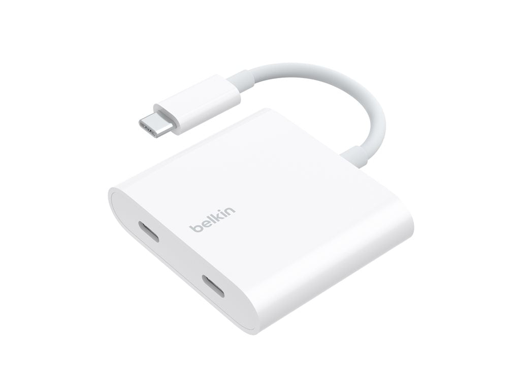 Belkin CONNECT - USB adapter - 24 pin USB-C (M) to 24 pin USB-C (F) - USB 3.2 Gen 2 - white WCZ002BTWH