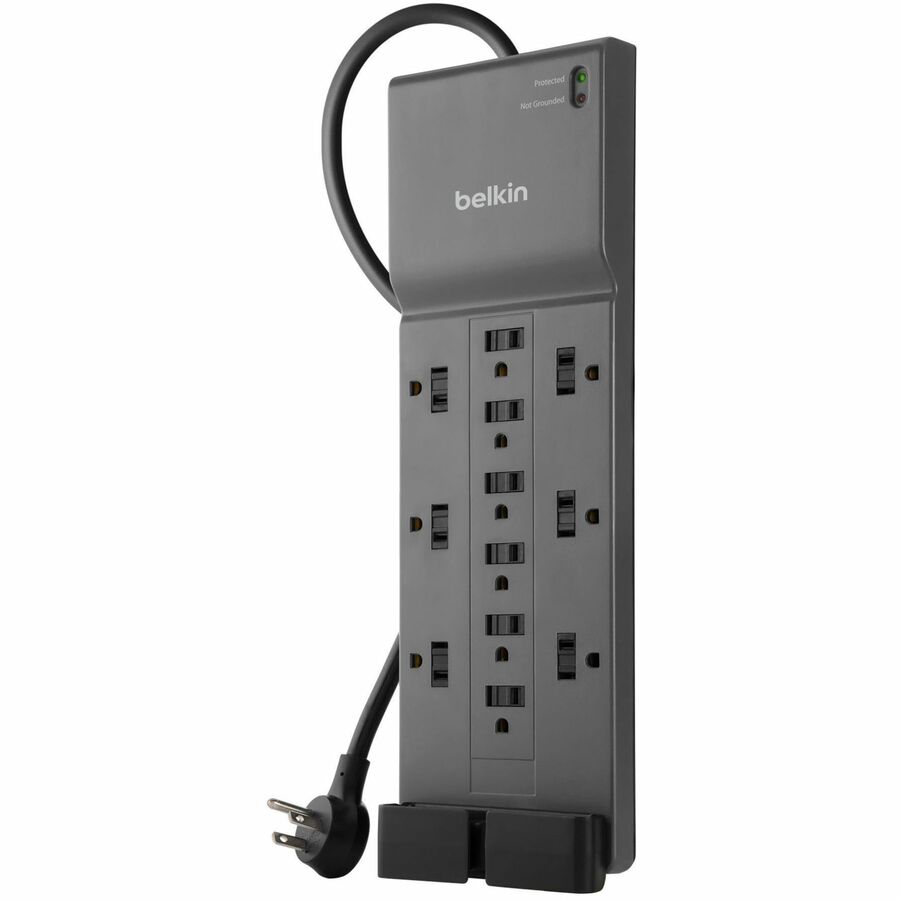 Belkin Connect 12-Outlet Home/Office Surge Protector with 8-Foot Cord - Black - 12 x AC