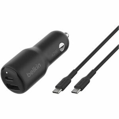 Belkin Dual Car Charger 42W + USB-C Cable
