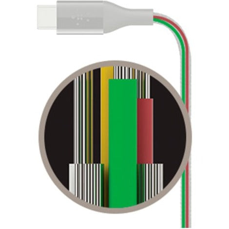 Belkin DuraTek Plus Lightning to USB-A Cable with Strap F8J236BT06-WHT