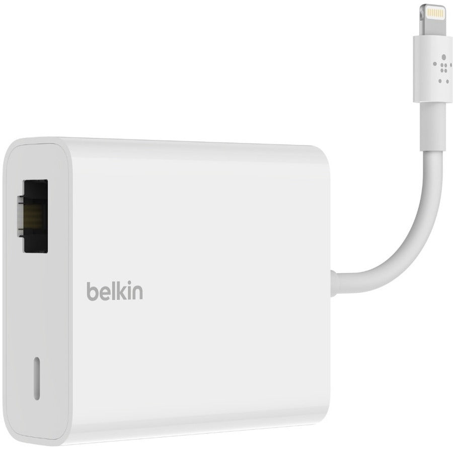 Belkin Ethernet + Power Adapter with Lightning Connector - Lightning - 180 MB/s Data Trans
