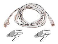 Belkin High Performance - Patch cable - RJ-45 (M) to RJ-45 (M) - 100 ft - UTP - CAT 6 - molded, snagless - white - for Omniview A3L980-100-WHTS