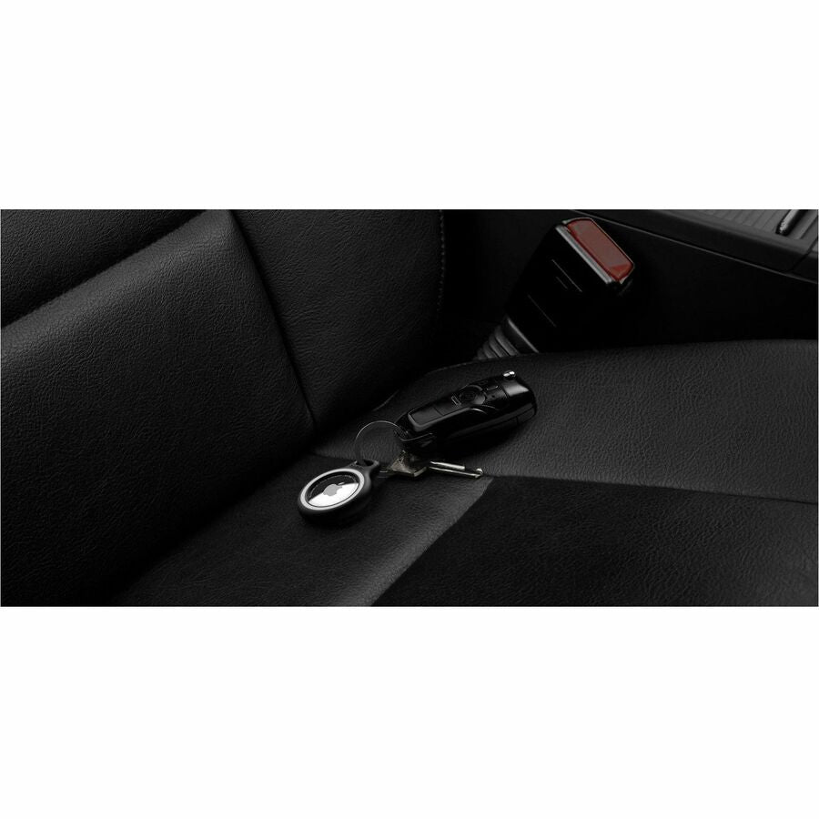 Belkin Reflective Secure Holder with Key Ring for Apple AirTag - Black - Key Ring,