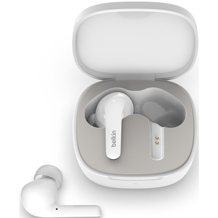 Belkin SOUNDFORM Flow Noise Cancelling Earbuds - Mono, Stereo - Wireless - Bluetooth -
