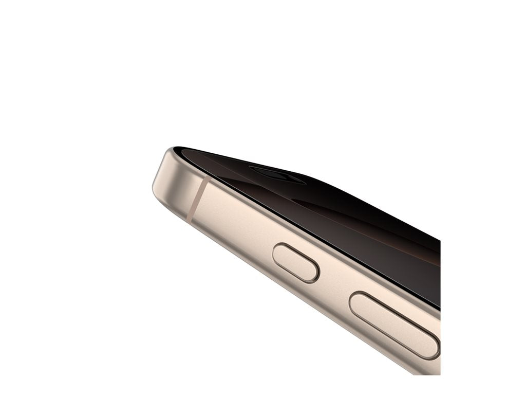 Belkin ScreenForce InvisiGlass - Screen protector for cellular phone - treated - glass - with privacy filter - 4-way - for Apple OVA169FQ