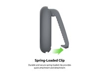 Belkin Secure Holder with Clip for AirTag - Dark Gray - Scratch Protection, Secure,