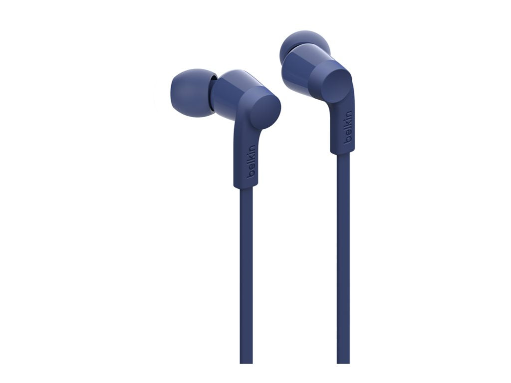 Belkin SoundForm - Earphones with mic - in-ear - wired - USB-C - noise isolating - blue G3H0002FQBLV2