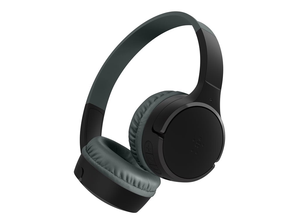 Belkin SoundForm Mini - Headphones with mic - on-ear - Bluetooth - wireless, wired - 3.5 mm jack - black AUD001BTBKV3