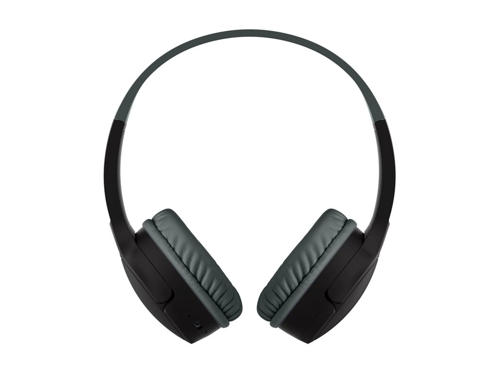 Belkin SoundForm Mini - Headphones with mic - on-ear - Bluetooth - wireless, wired - 3.5 mm jack - black AUD001BTBKV3