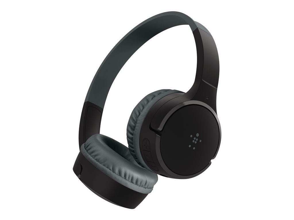 Belkin SoundForm Mini - Headphones with mic - on-ear - Bluetooth - wireless, wired - 3.5 mm jack - black AUD002BTBKV3