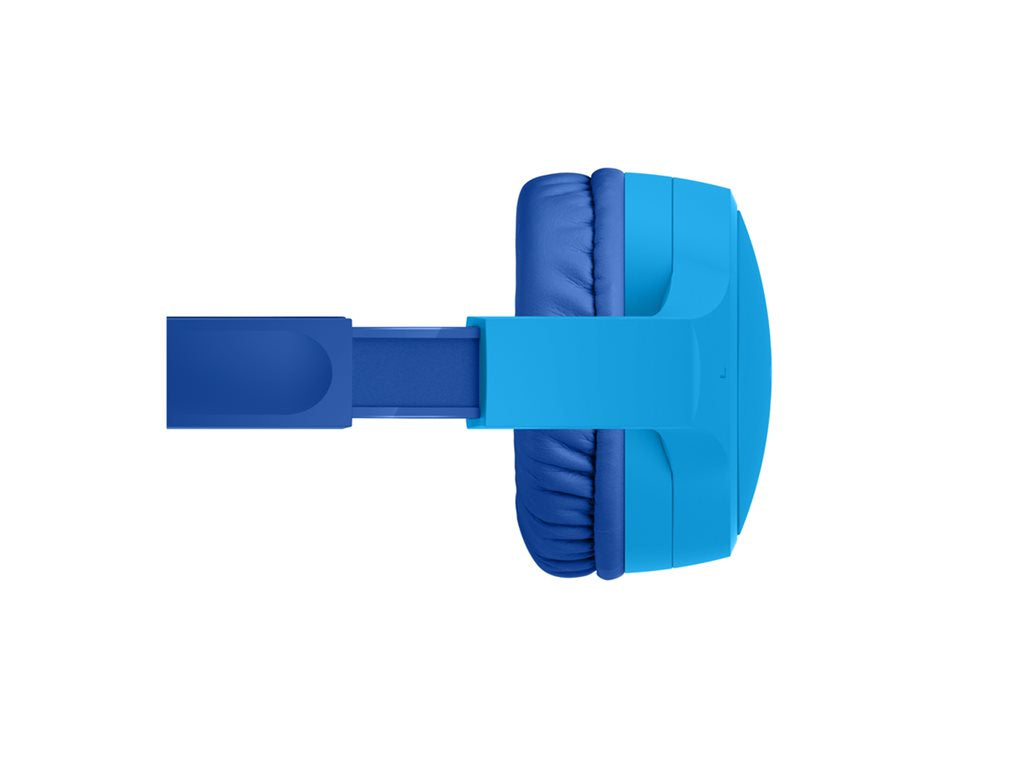 Belkin SoundForm Mini - Headphones with mic - on-ear - Bluetooth - wireless, wired - 3.5 mm jack - blue AUD002BTBLV3