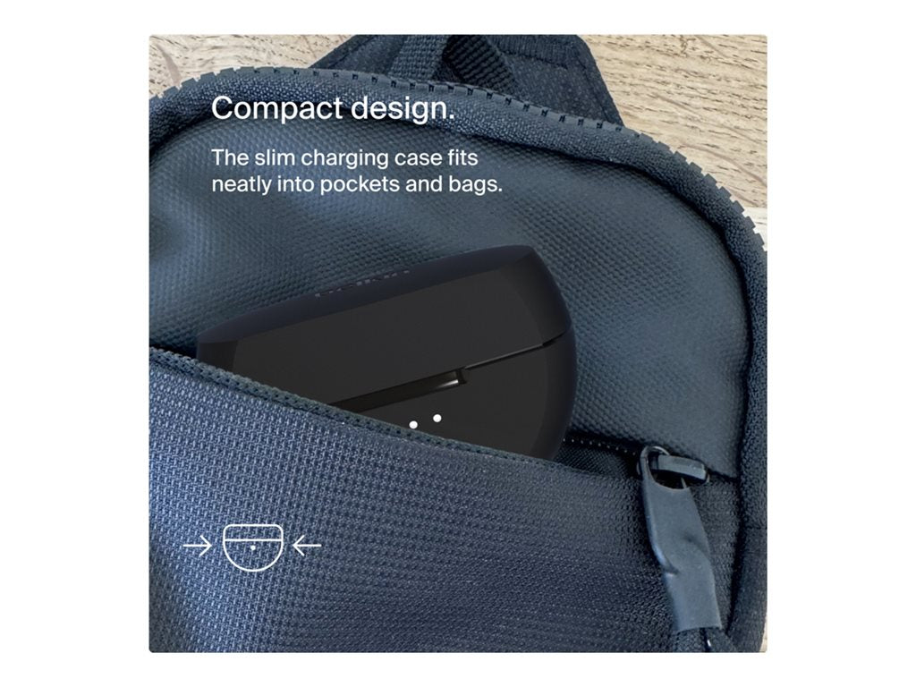 Belkin SoundForm Rhythm - True wireless earphones with mic - in-ear - Bluetooth - black AUC012BTBK