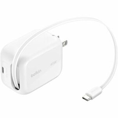 Belkin UltraCharge Retractable 45W GaN Wall Charger