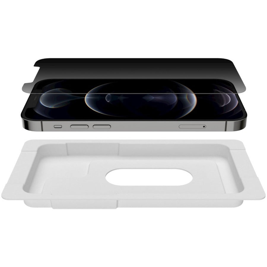 Belkin UltraGlass Privacy Anti-Microbial Screen Protector for iPhone 12 / iPhone 12 Pro Transparent