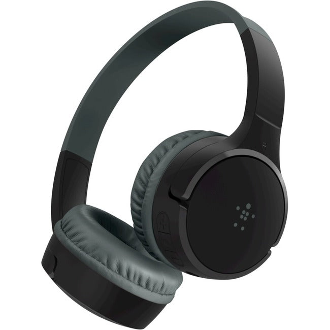 Belkin Wireless On-Ear Headphones for Kids with Mic - On-Ear Earphones for iPhone, iPad, Fire Tablet & More - Black AUD001BTBK