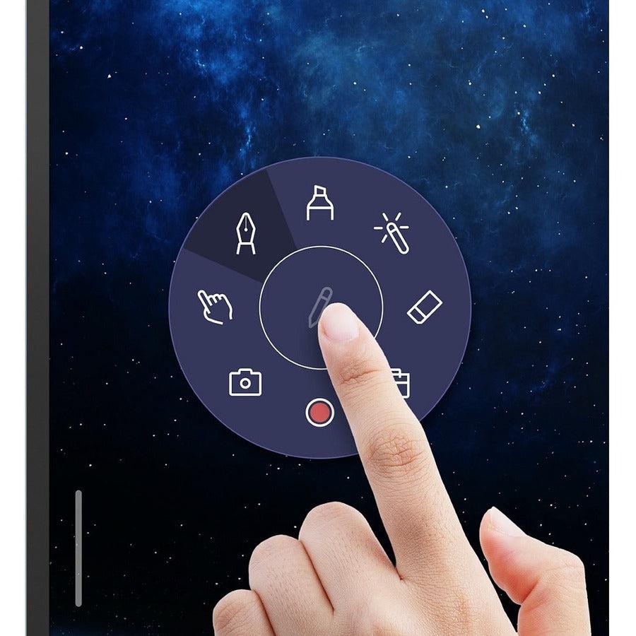 Benq 86 Interactive 4K Panel,Black 3840X2160 Tv W/Glass 400