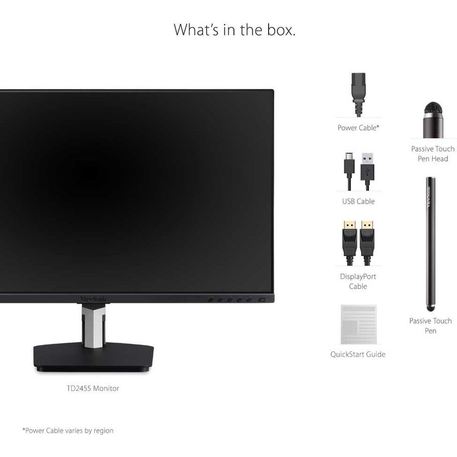 Best Touch Screen Computer Monitor 24 Inch - 10 Point Multitouch IPS Display | TecISoft TD2455