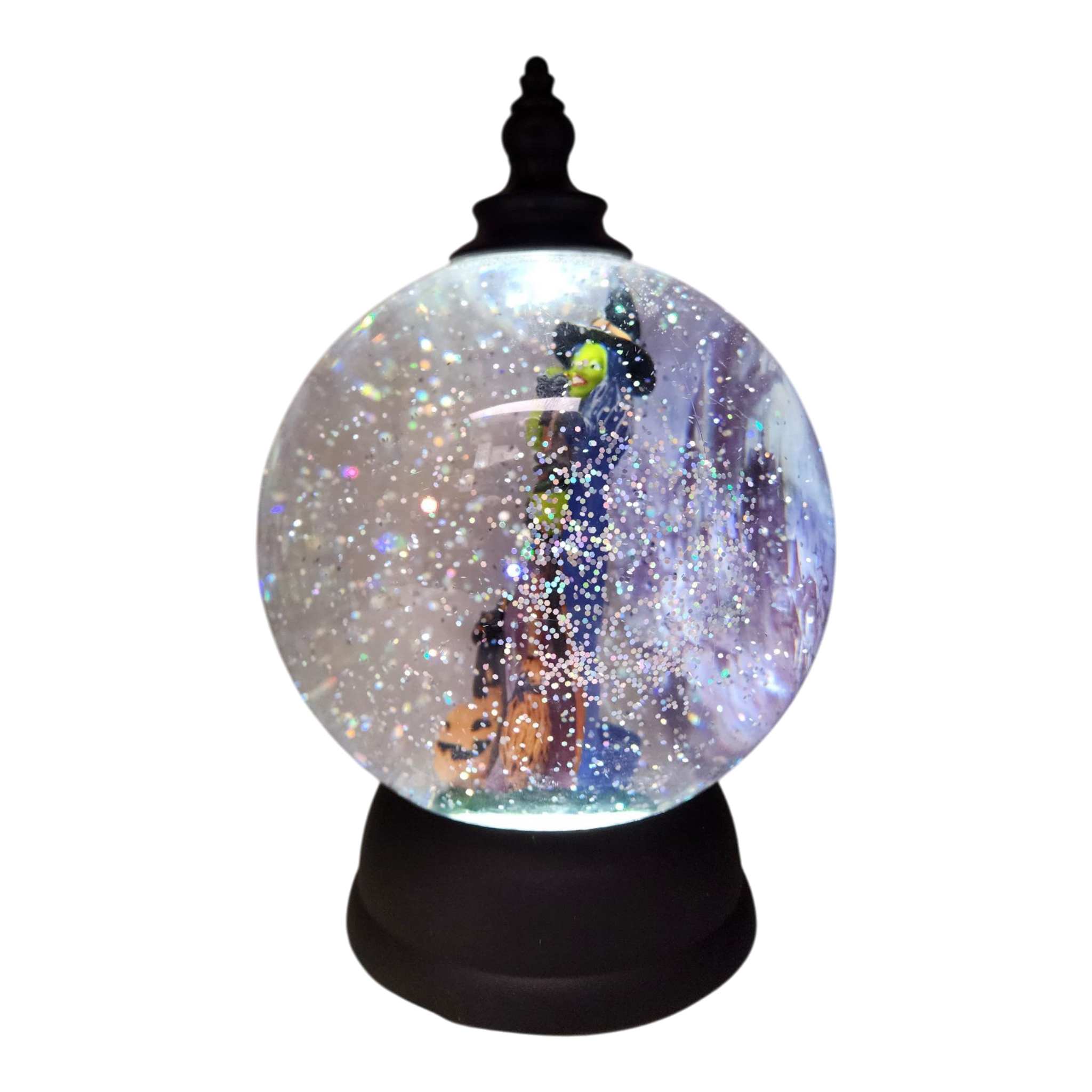 Bewitching Witch Lighted Snow Globe