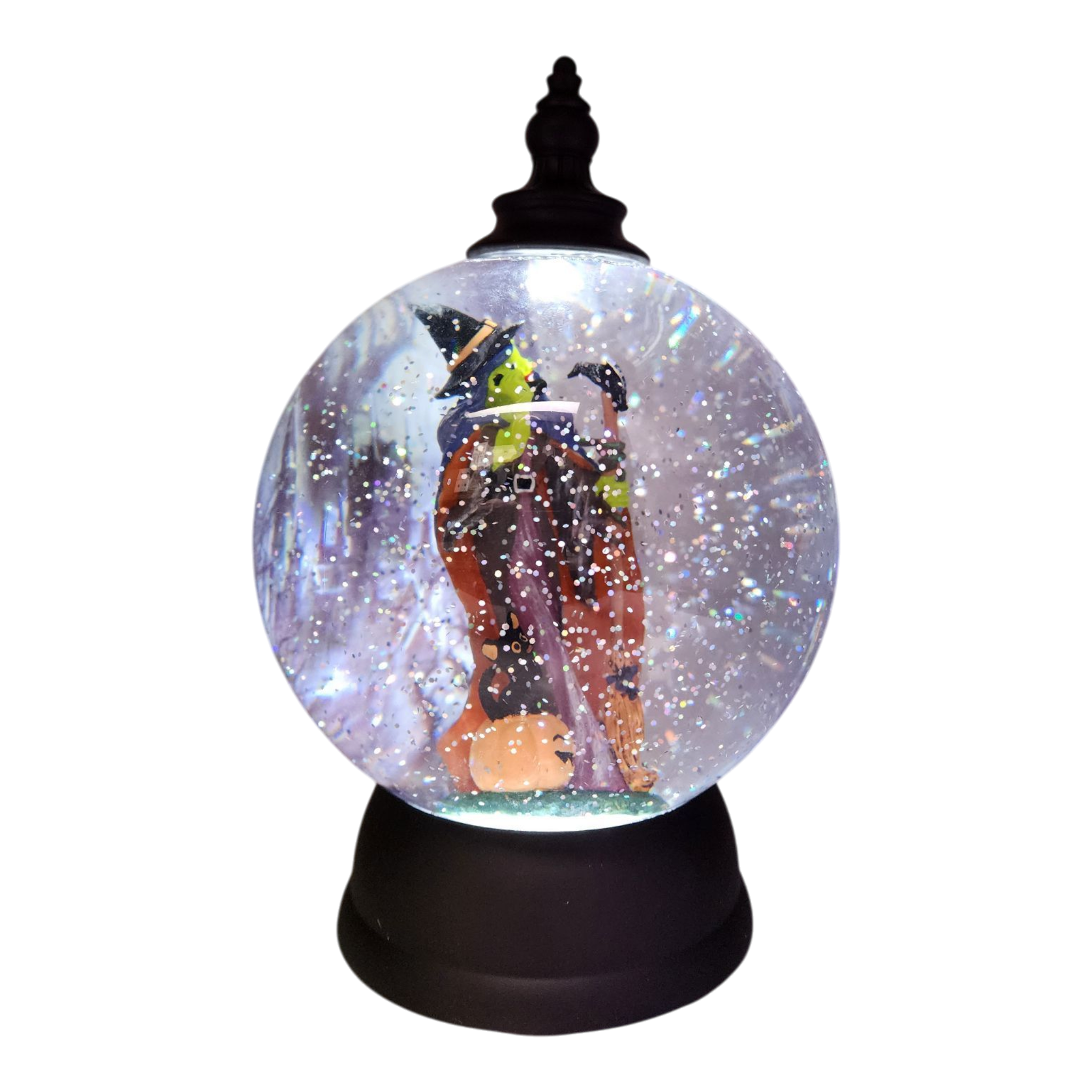 Bewitching Witch Lighted Snow Globe