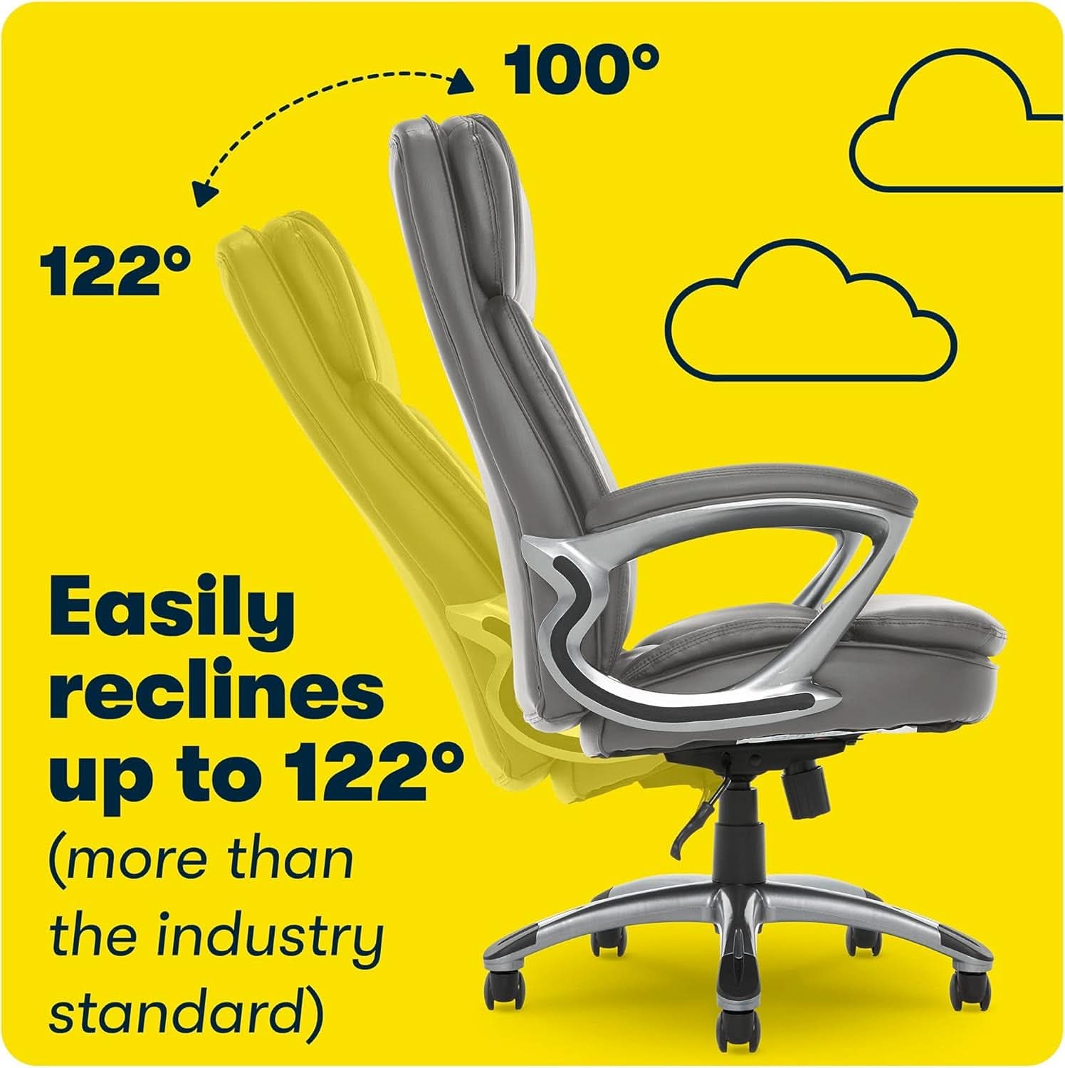Big And Tall Executive Office Chair With High Back