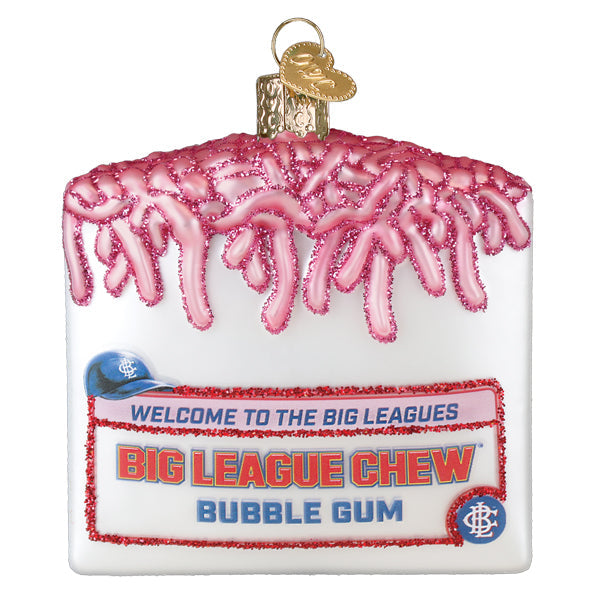 Big League Chew Glass Ornament