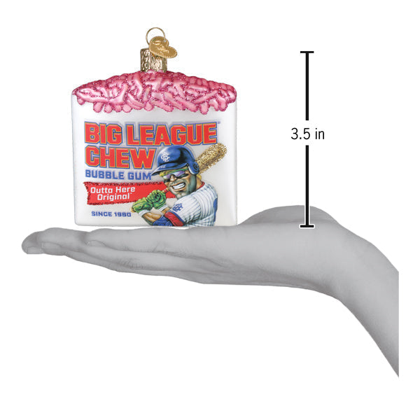 Big League Chew Glass Ornament