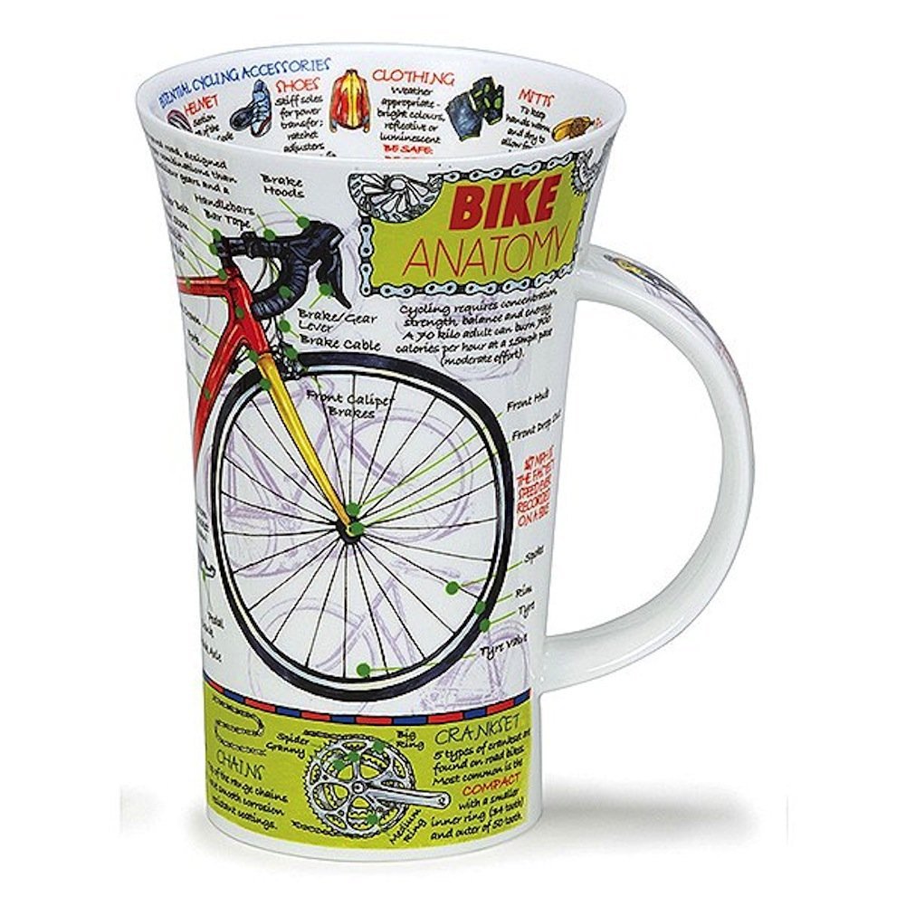 Bike Anatomy Fine Bone China Mug Glencoe Style By Dunoon