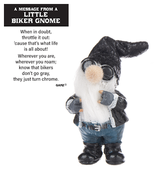 Biker Gnome Pocket Charm -